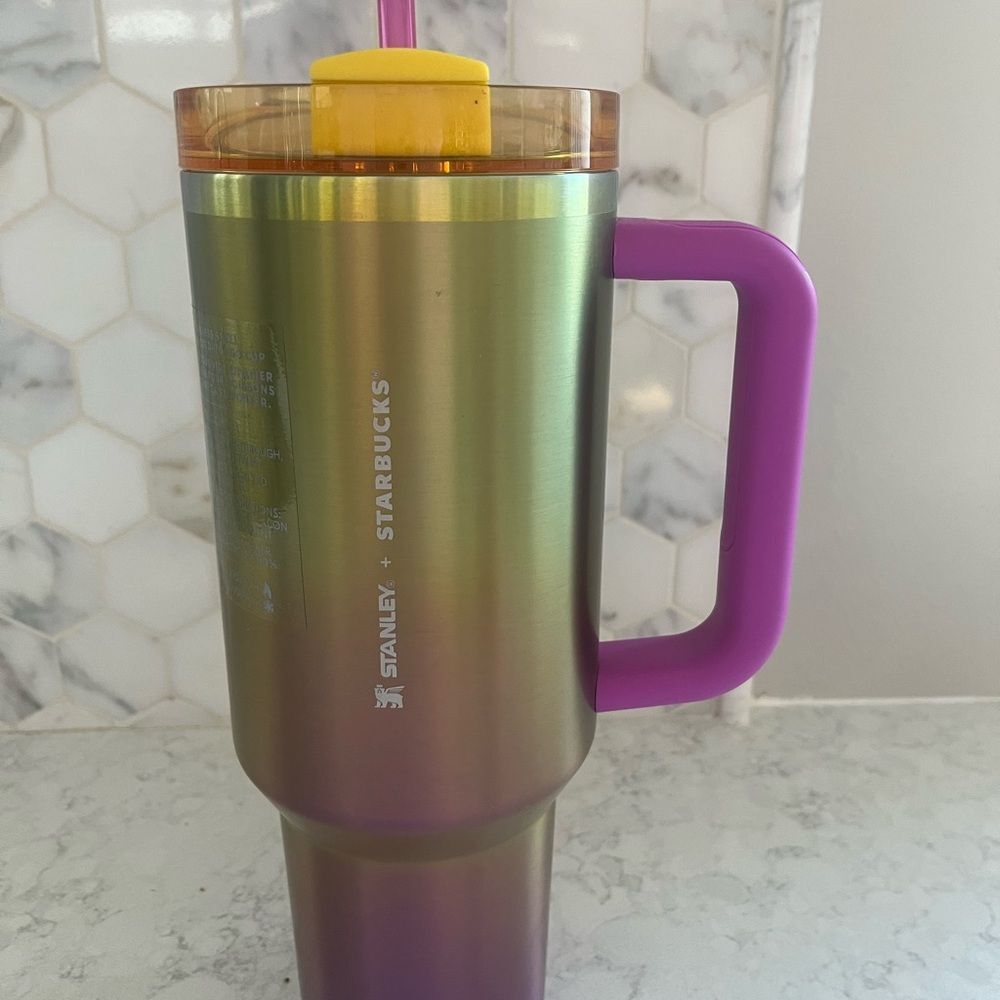 Starbucks Stanley Gradient Tumbler with Purple Handle